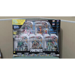Fortnite Legendary Series 6", 5 Figure Pack with 6 Virtual Item Codes SHIPS NOW